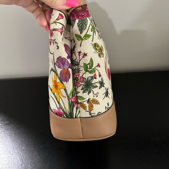 GUCCI Limited Edition Japanese Flora Printed Coated Canvas Leather EUC - Picture 4 of 15